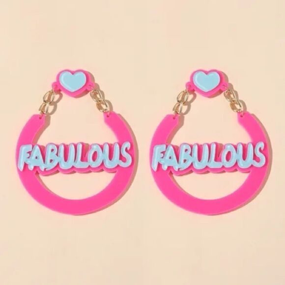 Heart Hoop Earrings A947 - Picture 1 of 3